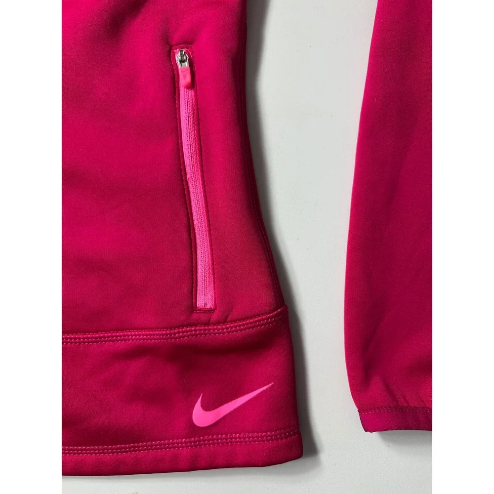 Nike Golf Tour Performance Therma-FIT Full Zip Fleece Jacket Pink Womens Small